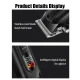 Акумуляторна машинка для стрижки волосся з дисплеєм Geemy GM-8040 Black Машинка для стрижки з 4 насадками