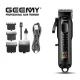 Акумуляторна машинка для стрижки волосся з дисплеєм Geemy GM-8040 Black Машинка для стрижки з 4 насадками