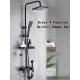 Многофункціональний душовий змішувач для ванної кімнати Shower AA6-6 Чорний Душова система для ванної