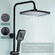 Многофункціональний душовий змішувач для ванної кімнати Shower AA6-7 Чорний Душова система для ванної