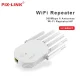Універсальний роутер-підсилювач сигналу Wi-Fi ретранслятор з 6 антенами PIX-LINK LV-WR60T Білий 2.4 ГГц