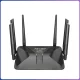 Високошвидкісний Wi-Fi роутер маршрутизатор з 6 антенами LV-WR50Q 300 Мбіт/с 2.4 ГГц Чорний