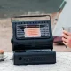 Настільний похідний газовий обігрівач на 1300 W Чорна Газова плитка-піч 2 в 1 на одну конфорку 1.3 кВт