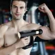 Портативний ручний масажер пістолет із 4 насадками Fascial Gun HB-007 Масажний перкусійний пістолет