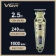 Акумуляторна машинка для стрижки волосся з дисплеєм VGR V-901 Тример для стрижки та окантування бороди