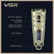 Акумуляторна машинка для стрижки волосся з дисплеєм VGR V-901 Тример для стрижки та окантування бороди