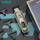 Акумуляторна машинка для стрижки волосся з дисплеєм VGR V-901 Тример для стрижки та окантування бороди