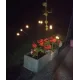 Комплект садових світильників «Світлячок» 2шт на сонячній батареї 70 см Теплий білий