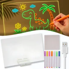 Світлодіодна дошка для нотаток з USB-живленням та маркерами 20х30см