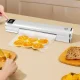 Кухонний вакуумний пакувальник харчових продуктів з дисплеєм Білий Побутовий вакууматор домашній