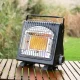 Настільний похідний газовий обігрівач на 1700 W Чорна Газова плитка-піч 2 в 1 на одну конфорку 1.7 кВт