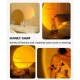 Світлодіодна настільна акумуляторна лампа з двостороннім світінням Table lamp LY-739 3 режими свічення