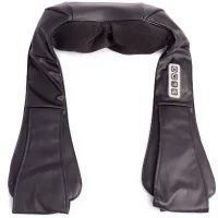Універсальний роликовий масажер з підігрівом для шиї та спини Massager of Neck Kneading BLACK