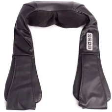 Універсальний роликовий масажер з підігрівом для шиї та спини Massager of Neck Kneading BLACK
