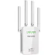 Універсальний роутер-підсилювач сигналу Wi-Fi ретранслятор із 4 антенами PIX-LINK 9Q Білий 2.4 ГГц