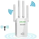 Універсальний роутер-підсилювач сигналу Wi-Fi ретранслятор із 4 антенами PIX-LINK 9Q Білий 2.4 ГГц