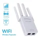 Універсальний роутер-підсилювач сигналу Wi-Fi ретранслятор із 4 антенами PIX-LINK 9Q Білий 2.4 ГГц