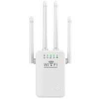 Універсальний роутер-підсилювач сигналу Wi-Fi ретранслятор з 4 антена PIX-LINK U9 Білий 2.4 ГГц