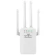 Універсальний роутер-підсилювач сигналу Wi-Fi ретранслятор з 4 антена PIX-LINK U9 Білий 2.4 ГГц