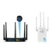 Універсальний роутер-підсилювач сигналу Wi-Fi ретранслятор з 4 антена PIX-LINK U9 Білий 2.4 ГГц