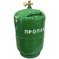 Туристичний газовий балон з ручкою та конфоркою без пальника об'ємом 12 літрів Зелений 2200 Вт 145 г/год