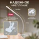 Настільна LED лампа на прищіпці з живленням від USB HA-106 Біла 24 LED Гнучка світлодіодна лампа