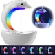 Зволожувач повітря антигравітаційний на 400 мл з RGB лампою та Bluetooth колонкою Дельфін Білий