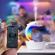 Зволожувач повітря антигравітаційний на 400 мл з RGB лампою та Bluetooth колонкою Дельфін Білий