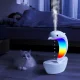 Зволожувач повітря антигравітаційний на 400 мл з RGB лампою та Bluetooth колонкою Дельфін Білий