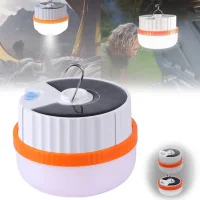 Ліхтар-лампа на акумуляторі з сонячною панеллю та гачком Solar micro USB Кемпінгова лампа