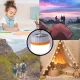 Ліхтар-лампа на акумуляторі з сонячною панеллю та гачком Solar micro USB Кемпінгова лампа