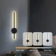 Стінний LED світильник 60 см на акумуляторі Strip light HA-125 Чорний