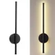 Стінний LED світильник 60 см на акумуляторі Strip light HA-125 Чорний