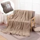 Плюшеве покривало-плед Вафля з густим ворсом розміром 200x230 см Blanket однотонне Бежевий