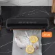 Вакуумний пакувальник для їжі та продуктів LY-747 150 Вт Чорний