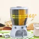 Диспенсер, що обертається, 10 л з кришкою для круп на 4 секції LY-772 Білий