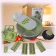 Овочерізка 9в1 кругла зі змінними насадками та контейнером Vegetable cutting Слайсер для нарізки з тримачем