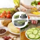 Овочерізка 9в1 кругла зі змінними насадками та контейнером Vegetable cutting Слайсер для нарізки з тримачем