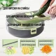 Овочерізка 9в1 кругла зі змінними насадками та контейнером Vegetable cutting Слайсер для нарізки з тримачем