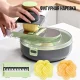 Овочерізка 9в1 кругла зі змінними насадками та контейнером Vegetable cutting Слайсер для нарізки з тримачем