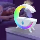 Антигравітаційний зволожувач повітря з RGB нічником на 350 мл USB Білий