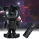Проектор зоряного неба на підставці з пультом та Bluetooth Sky Star Astronaut Lamp Чорний