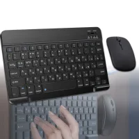 Комплект бездротової Bluetooth клавіатури з мишею Bt combo Чорний