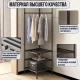 Напольна кутова вішалка-стелаж для одягу 185х40х40 см Corner rack