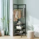 Напольна кутова вішалка-стелаж для одягу 185х40х40 см Corner rack