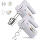 Міксер електричний ручний на 5 швидкостей з 4 насадками RAF R.6653 800Вт Білий