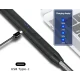 Електроімпульсна акумуляторна запальничка з гнучким стрижнем BBQ Lighter Чорна