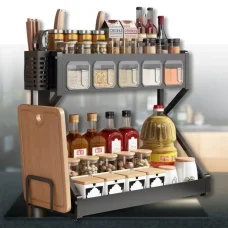Настільна металева стійка-органайзер для спецій Kitchenware AND-3