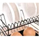 Сушарка двоярусна для посуду з нержавіючої сталі Kitchenware SHWJ-1 Чорна