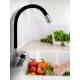 Змішувач гнучким краном 47 см для ванної та кухні Water tap HA-181